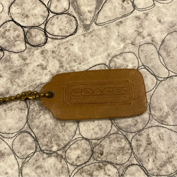 Vintage Coach Putty compact pouch crossbody purse 9620 - Picture 4 of 11